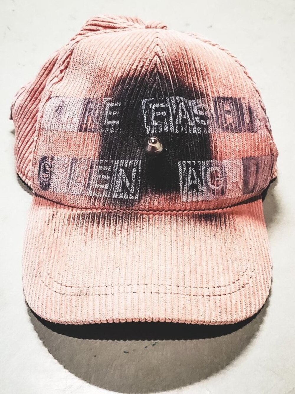 Make Fashion Green Again upcycled pink hat